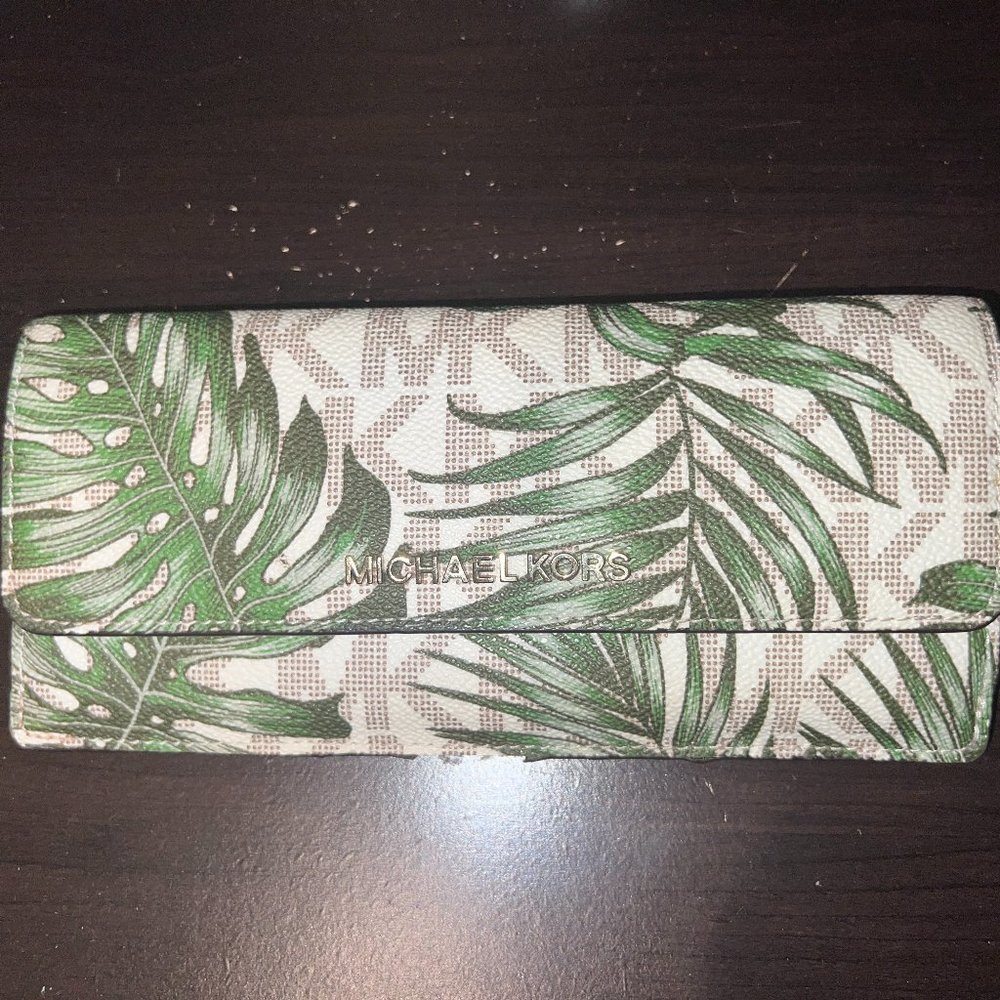 Michael Kors Palm Leaf Wallet